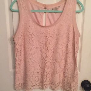 Banana Republic pink top.